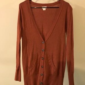 Burnt Orange Cardigan